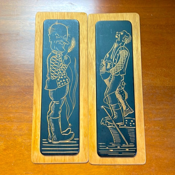 Scandinavian Made Wood Etched wall Hangings - Picture 3 of 9